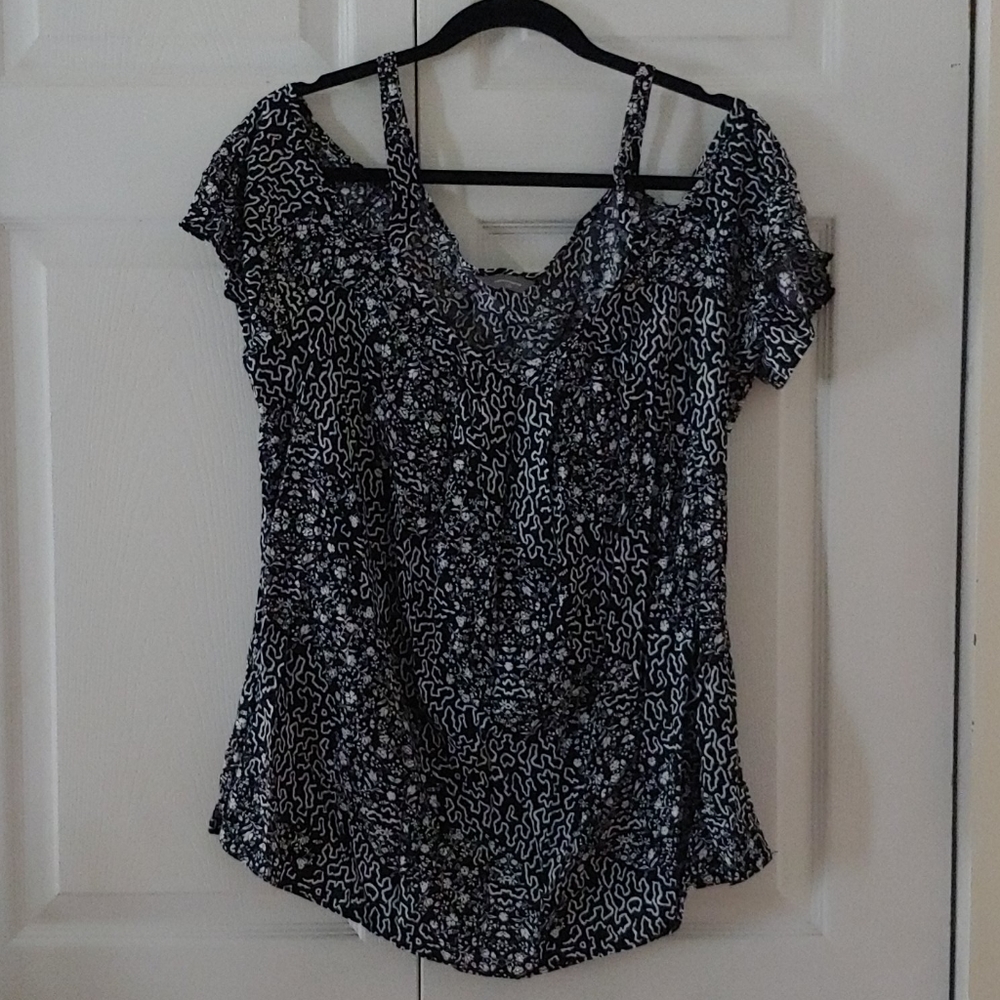 Denver Hayes Cutout Shoulder Blouse